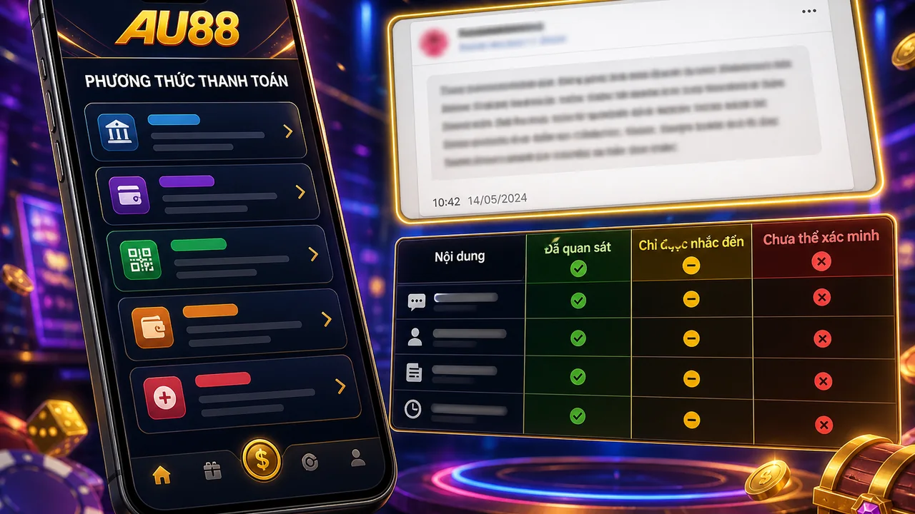 Theo dõi trên di động: kiểm tra cập nhật thanh toán au88 qua một ca đối chiếu