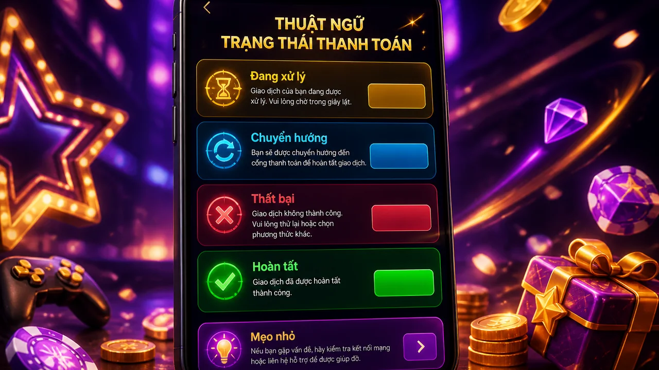 Hiểu nhãn giao dịch trên điện thoại: thuật ngữ trạng thái thanh toán au88 dễ tra cứu