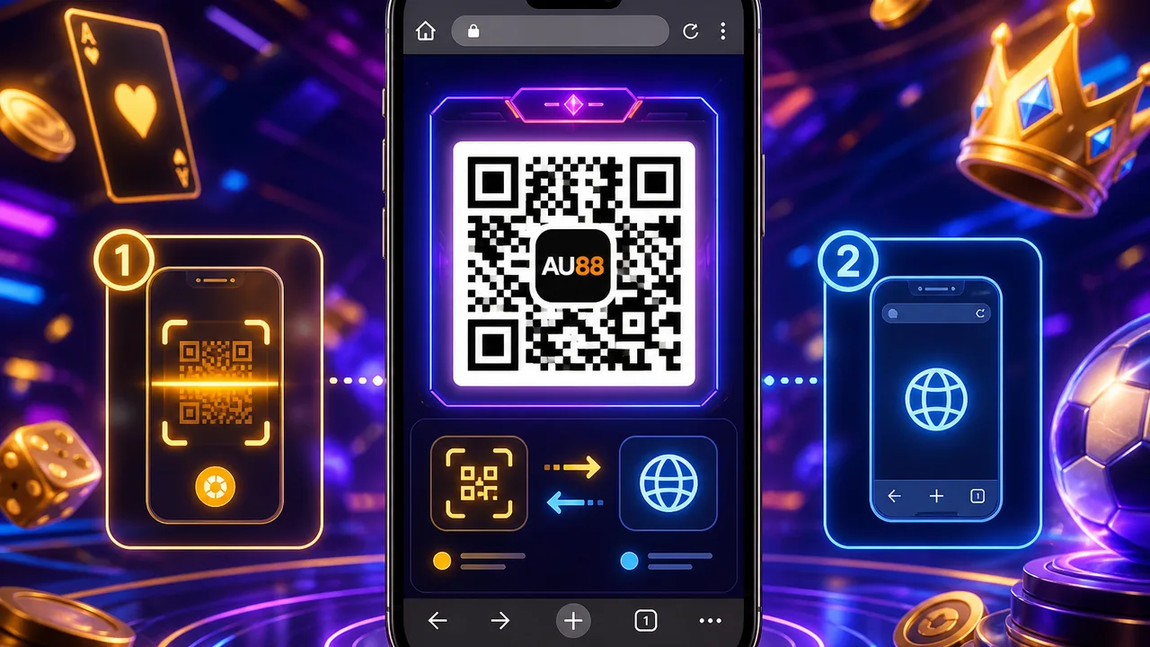 Luồng thao tác trên điện thoại và cách đánh giá mã QR thanh toán au88